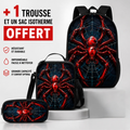 Cartable Spider-Man Garçon Primaire - Pack Rentrée avec Trousse