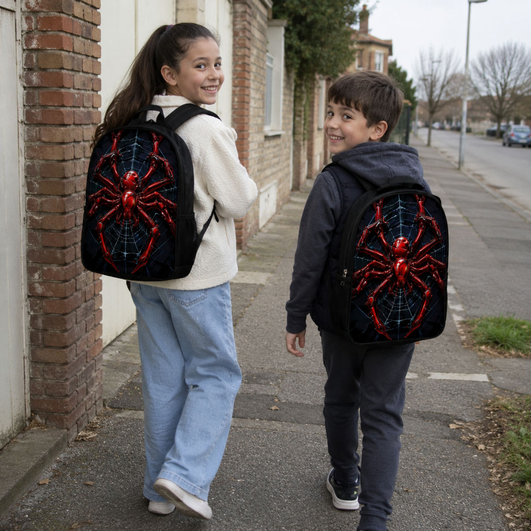 Cartable Spider-Man Garçon Primaire - Pack Rentrée avec Trousse