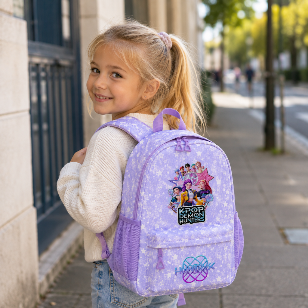 Cartable Kpop Demon Hunters Fille Primaire - Pack Rentrée avec Trousse