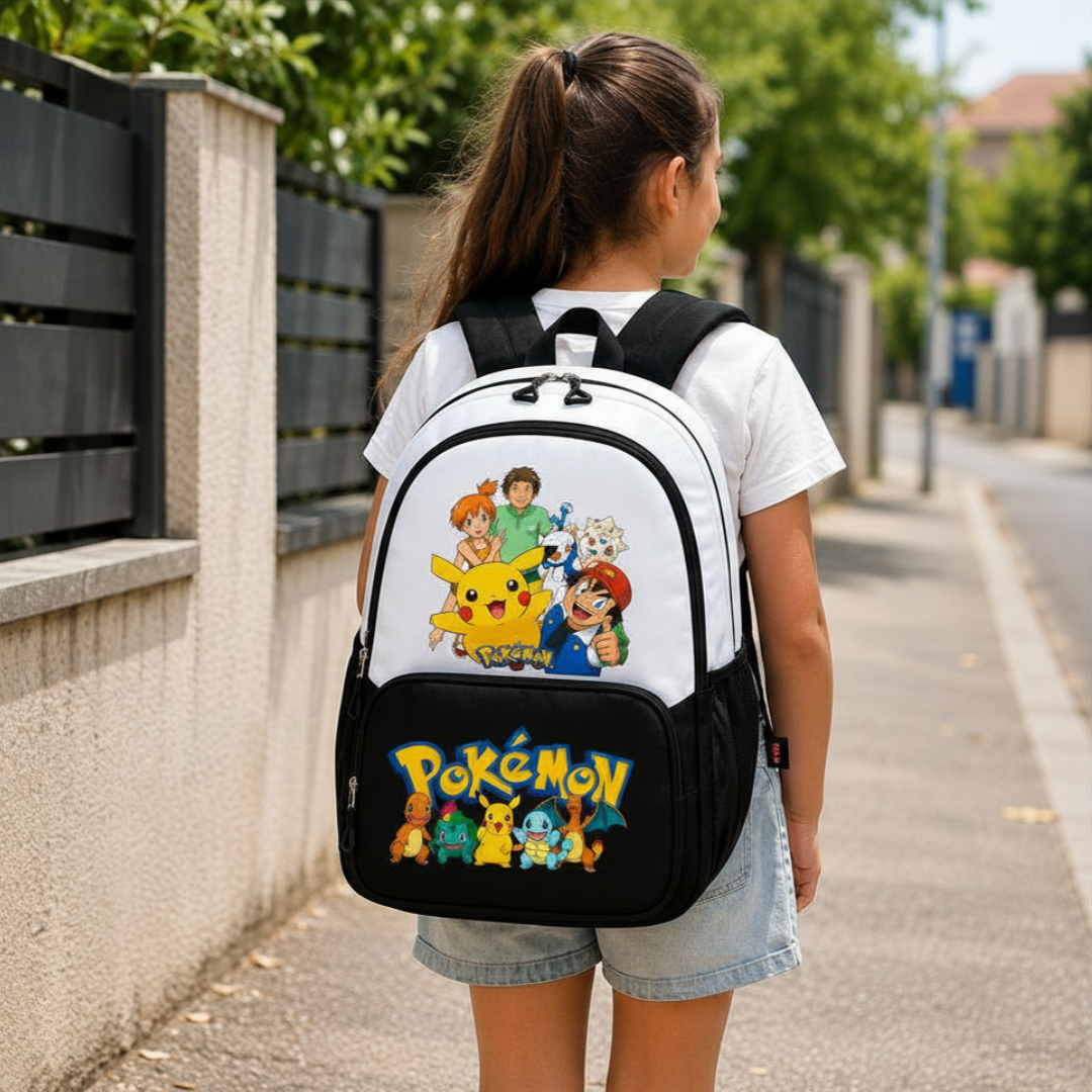Cartable Pokémon Garçon Primaire - Pack Rentrée avec Trousse