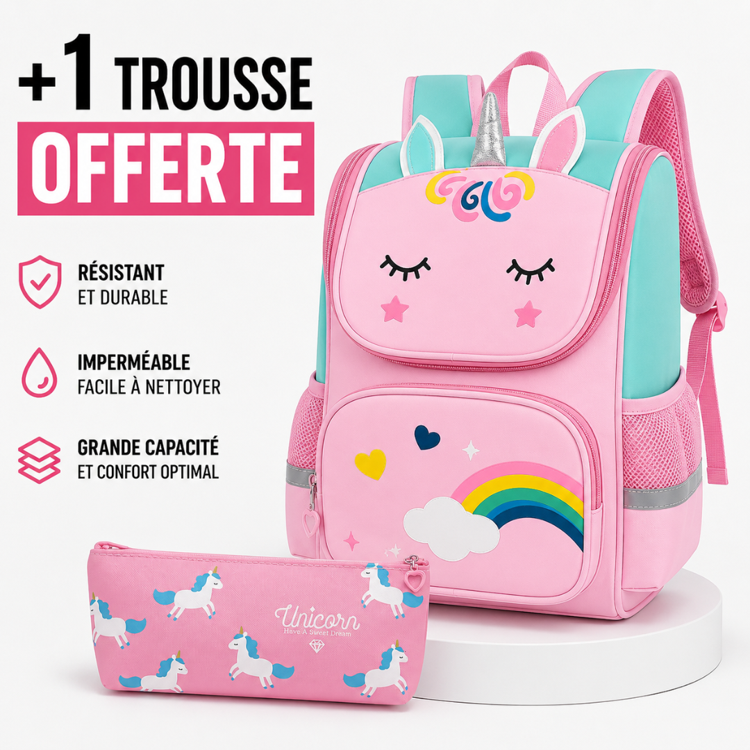 Cartable Licorne Fille - Pack Rentrée